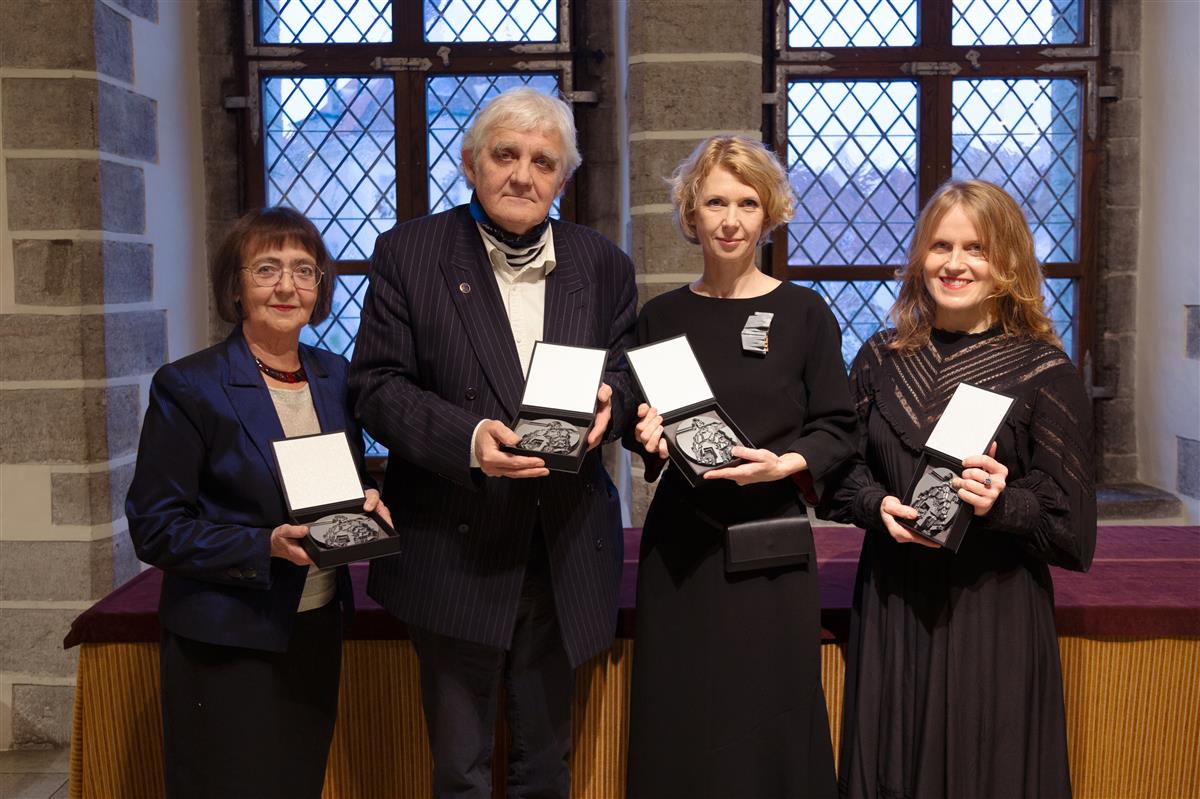 Laureaadid 2023: Marje Üksine, Juhan Maiste, Tiina Sarapu & Sirja-Liisa Eelma. Foto: Cloe Jancis